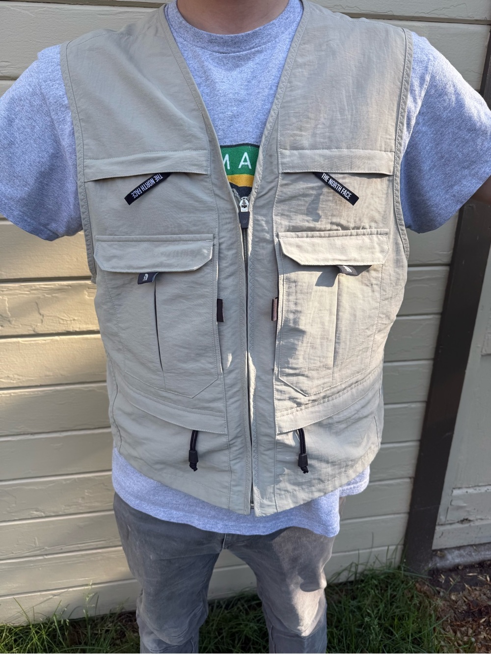 The North Face Light Beige Utility Vest